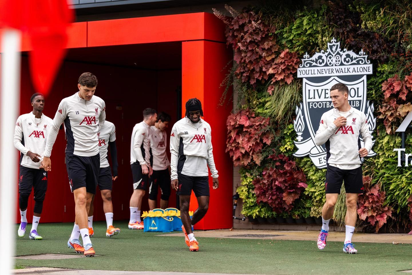 Liverpool training ahead of Everton Merseyside derby clash