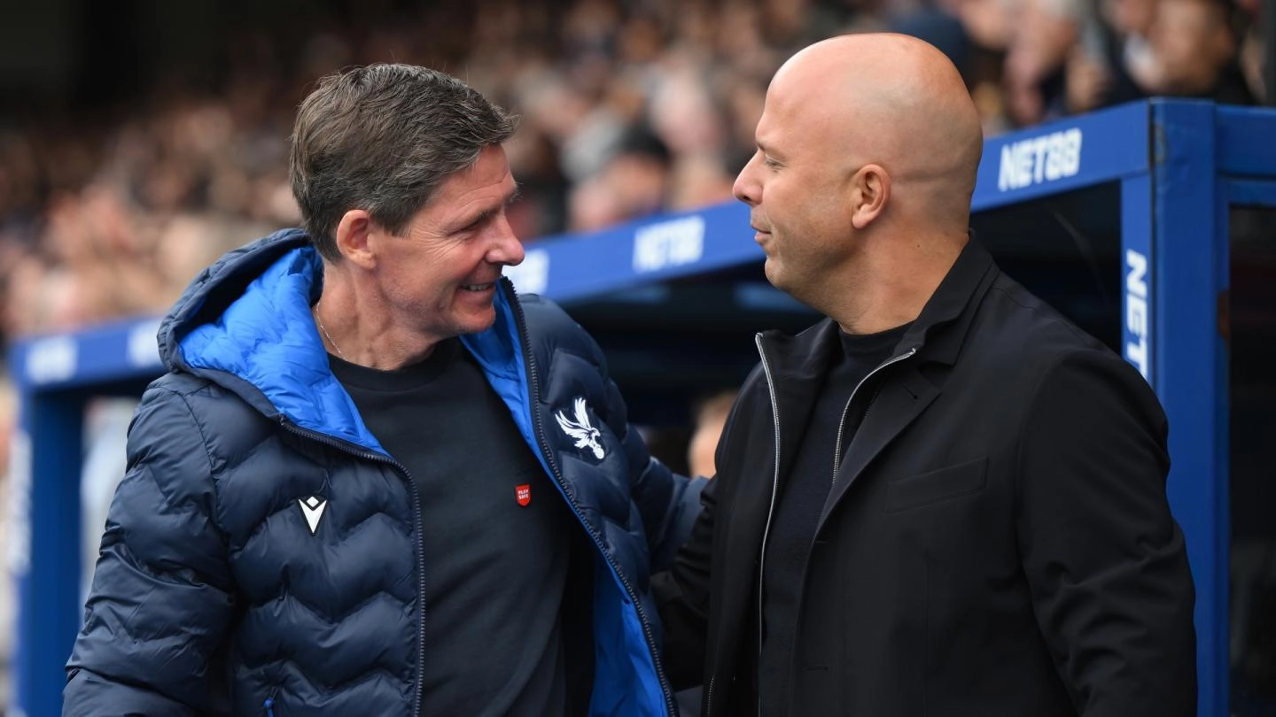 oliver-glasner-arne-slot carabao cup Liverpool vs Crystal Palace